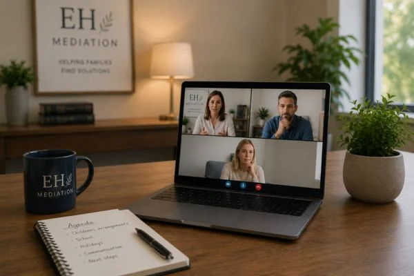 child access mediation Ledbury online meeting.